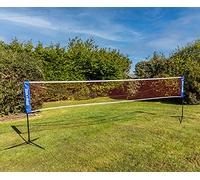 Wollowo 6m Foldable Portable Badminton Volleyball Net Frame Stand, FREE Shuttlecocks and Carry Bag