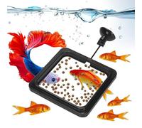 Wolmds Silicone Fish Food Feeding Ring - Stops Water Turbulence, Prevents Food & Floating Plants from Washing into Filter -Compatible with Flakes & Floating Pellets - Perfect for Goldfish, Guppy,Betta