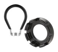 WOLMIK 2 Pcs Bicycle Spoke Wrench Tool - 6-in-1 Bike Wheel Spoke Key & Bicycle Wheel Spoke Correction Tool, Bike Spanner Spoke Tool 10-15 Gauge for Adjust Bicycle Bike Cycling Wheel Tension