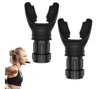 WOLMIK Breathing Trainer - 2 PCS Deep Breathing Lung Exerciser, Portable Breathing Trainer, Adjust Resistance Improve Lung Capacity Training Tool for Men, Women, Athletes, Singers, Runners, Sports