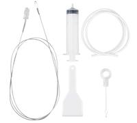 WOLMIK Fridge Drain Hole Cleaning Tool - 5PCS Fridge Cleaner, Drain Pipe Cleaning Brush, Reusable Refrigerator Drain Dredging Tool Kit for Refrigerator Cleaning, Kitchen Drain Hole Remover