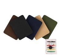 WOLMIK Ironing Patches for Clothes - 5 PCS Mix Color Iron-on Patches with Sewing Kit, Repair Patches for Clothing, Self-Adhesive Felt Patches for Inside & Outside, Iron on Patches for Clothing Repair