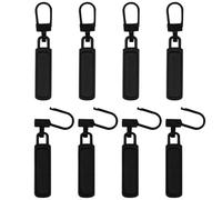 WOLMIK Spare Zipper Pull - 8 PCS Metal Zipper Pull, Removable Metal Zipper Pull Tabs, Zipper Pulls Replacement for Purse, Clothes, Jeans, Suitcase, Luggage