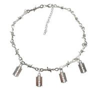 WOLONGFUHU Blade Pendant Necklaces for Women Men Punk Barbed Wire Necklace Thorns Choker Necklace Razor Blade Necklaces Hip Hop Rock Gothic Jewelry Gifts, Metal, No Gemstone