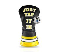 Wolph Happy Gilmore Golf Club Covers - Funny 'Just Tap It in' Driver Headcover - Premium Leather - Personalized Golf Club Covers - Golf Accessories for Men and Women, Fits Any Size.
