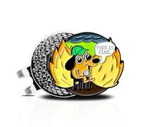 wolph This is FINE Golf Ball Marker Hat Clip - Magnetic & Durable Golf Accessories for Men Women - Funny Golf Gifts to Elevate & Personalize Your Game.