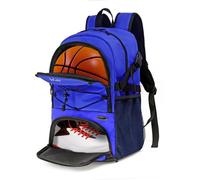 WOLT | Basketball Backpack Large Sports Bag with Separate Ball holder & Shoes compartment, Best for Basketball, Soccer, Volleyball, Swim, Gym, Travel