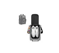 Wolt Golf Shoe Bag - Sports & Travel Shoes Carrier Bags with Ventilation & Double Outside Accessory Pocket for Socks, Tees, Golf Balls, Etc. for Women and Men (Grey)