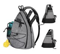WOLT Pickleball Bag,Crossbody Sling Bags for Women Men,Pickleball Backpack with Fence Hook for Tennis, Racketball