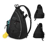WOLT Pickleball Bag,Crossbody Sling Bags for Women Men,Pickleball Backpack with Fence Hook for Tennis, Racketball