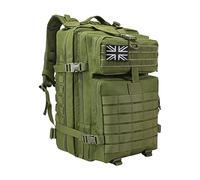 WOLT | Tactical Backpack for Men 45L Military Backpack Large 3 Day Molle Assault Pack Rucking Backpack for Survival Hiking, Green