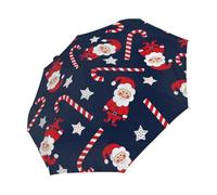 Woltant Christmas Pattern Light Portable umbrella Auto Open/Close Folding umbrellas for rain travel essentials