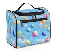 Woltant Magic Easter Eggs Large Waterproof Travel Toiletry Bag Hanging Makeup Bag with Hook Travel Wash Bag for Women and Men