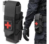 Woltechz Tactical Tourniquet Holder for CAT GEN 7 or Older, IFAK TQ Pouch with Molle Clips, Quick Access Pouch for Police, EMT, Security, Outdoor & Survival Use, Fits Duty Belt, Vest, or Backpack