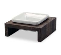 Wolters Feeding Station Meshidai Single Bowl Dog Walnut Elevated Ceramic