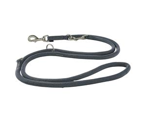 Wolters Leash K2 Graphite, Nylon Fabric, Adjustable For Dogs, Washable
