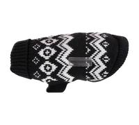 Wolters Norwegian Sweater Black/White For Dogs Cozy Warm Turtleneck