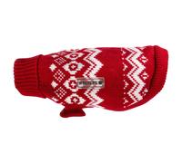 Wolters Norwegian Sweater Red/White For Pugs & Co. - Warm & Cozy