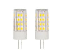 WOLTHID 220V G4 Led Bulb Bi Pin 5w Led Light Natural White Ceramic Base G4 Light Bulbs for Chandelier Non-dimmable Pack of 2,5W,Natural White