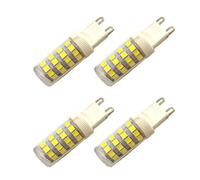WOLTHID 4pcs 5w G9 Led Light Bulb Ac 120v G9 Bi Pin Base Light Bulbs Cool White 6500K for Chandelier Ceiling Light Track Lighting,5W,Cool White