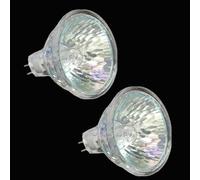 WOLTHID Halogen MR16 220V 20W 35W 50W Flood Beam Reflector Lamp 2700K Warm White 120V GU5.3 Bi-Pin Base Halogen Bulb for Track and Fiber Optics Lights 20W 120V-2PCS