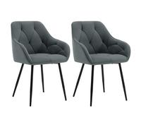 WOLTU 1/2/4/6 Dining Chair Armchair Velvet Kitchen Dining Room Restaurant Office