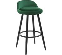 WOLTU 1x Tall Bar Stool, Bar Chair with Backrest, Kitchen Stool, Breakfast Stool