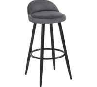 WOLTU 1x Tall Bar Stool, Bar Chair with Backrest, Kitchen Stool, Breakfast Stool
