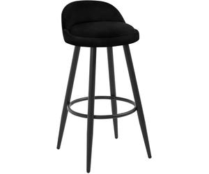 WOLTU 1x Tall Bar Stool, Bar Chair with Backrest, Kitchen Stool, Breakfast Stool