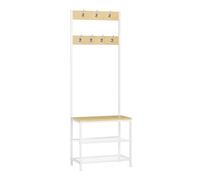 WOLTU 3-in-1 Coat Rack with Shoe Rack Bench