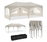 WOLTU 3x 6m Pop up Gazebo, Premium Gazebo with Sides, Weatherproof, Uv-Resistant