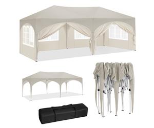 WOLTU 3x 6m Pop up Gazebo, Premium Gazebo with Sides, Weatherproof, Uv-Resistant