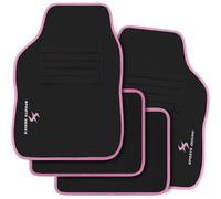 Woltu 4Pc Set Universal Car Van Floor Mats Non Slip Carpet Covers Pink