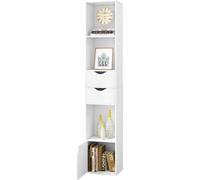 WOLTU 6 Tier Bookcase Cupboard with Doors Storage Shelving Display Cabinet Unit