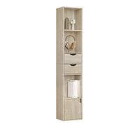 WOLTU 6 Tier Bookcase Cupboard with Doors Storage Shelving Display Cabinet Unit
