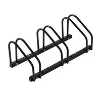 WOLTU Bike Stand for 2/3/4/6 Bikes, Floor or Wall Mounted Bicycle Rack, Cycle Parking Stand Rack for Garage Storage, Metal Bike Rack Outdoor,Black