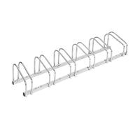 WOLTU Bike Stand for 6 Bikes, Floor or Wall Mounted Bicycle Rack, Silver
