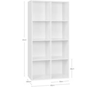 WOLTU Bookcase Book Shelf Cube Storage Units Wood Storage Shelves for Bedroom