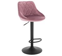 WOLTU Breakfast Bar Stools Bar Chairs Kitchen Bar Stools with Velvet Swivel Gas