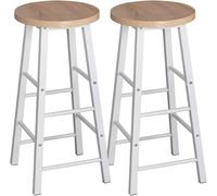 WOLTU Breakfast Bar Stools Set of 2, High Barstools, Light Oak
