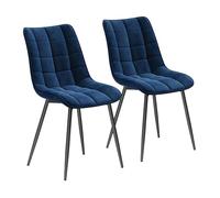 WOLTU Dining Chairs Set of 2, Kitchen Counter Chairs, Blue