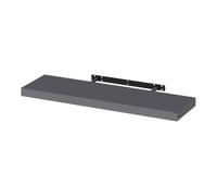 WOLTU Floating Shelf, 80cm Dark Grey Wall Shelf for Bedroom, Office | MDF Wooden Shelving Board, Hanging Modern Showcase & Organiser for Living Room, Kitchen, Bathroom, Hallway