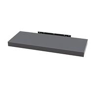 WOLTU Floating Shelves, Dark Grey Rustic Floating Shelves for Wall with Strong Bracket,Ideal Home Decor Accessories for Bedroom,Living Room,Office,Bathroom,Kitchen,Wood,110 cm RG9316dgr-UK