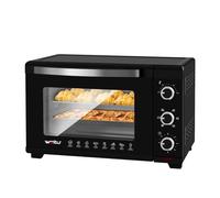 WOLTU Mini Oven 32 liters, 1600 watts Toaster Oven | Pizza Oven | Removable Crumb Tray with Timer Mini Oven for Pizza Toast Turkey Hot Dogs Black BF12sz