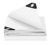 WOLTU PE Tarpaulin Waterproof with Eyelets UV Resistant 3x6m White
