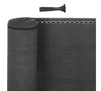 WOLTU Privacy Screen 1x20m, Privacy Netting, Balcony Garden Fence Sun Protection UV-stabilised, Windbreak Shade Net, with Eyelets Cable Ties, Weatherproof, 180g/m2 HDPE, Anthracite