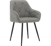 WOLTU Set of 1/2/4/6x Dining Chairs Set Faux Leather Padded Seat Metal Legs