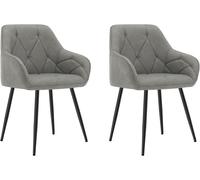 WOLTU Set of 1/2/4/6x Dining Chairs Set Faux Leather Padded Seat Metal Legs
