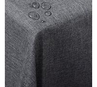 WOLTU TD3043gr Table Cover Cloth in Linen Look Tablecloth Square Shape and Various Sizes-Dirt repellent Tablecloth Gray Colour, Square Shape, 51"x 86"/130x220cm