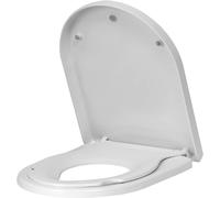 WOLTU Family Toilet Seat with Removable Child Seat, Soft Close Quick Release Toilet Seat D Shape, Easy Top and Bottom Mounting with Adjustable Hinges, 2-in-1 Toilet Lid White